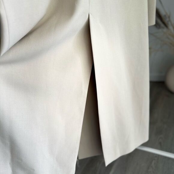 ZARA DOUBLE-BREASTED COAT LIMITED EDITION SAND LINED - Picture 7 of 8